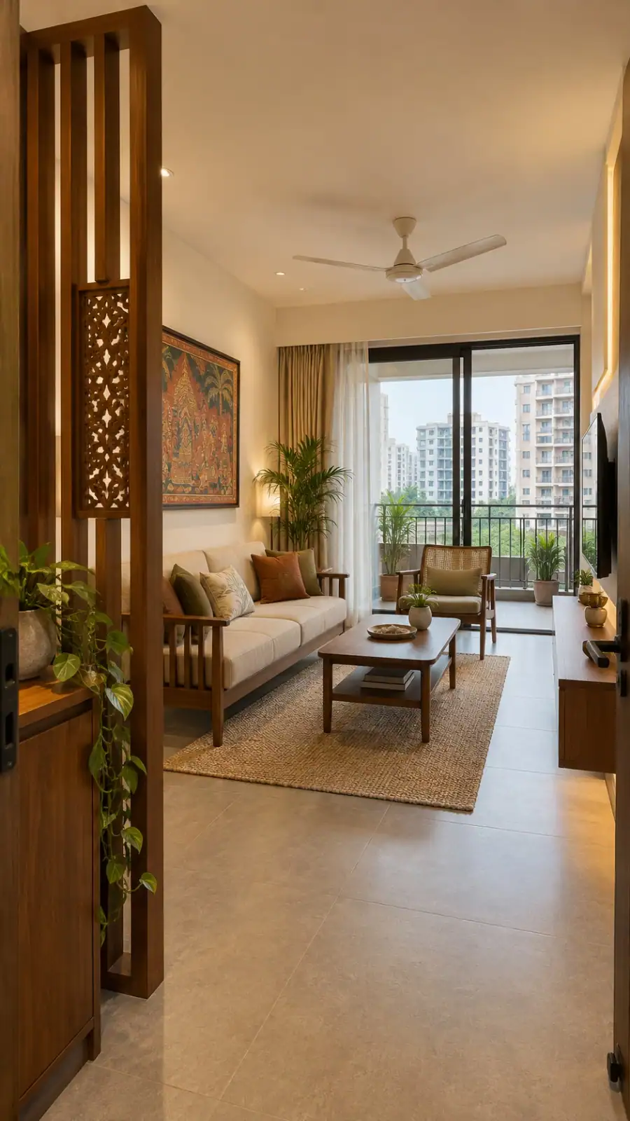 Kerala-inspired interior with a regional landmark